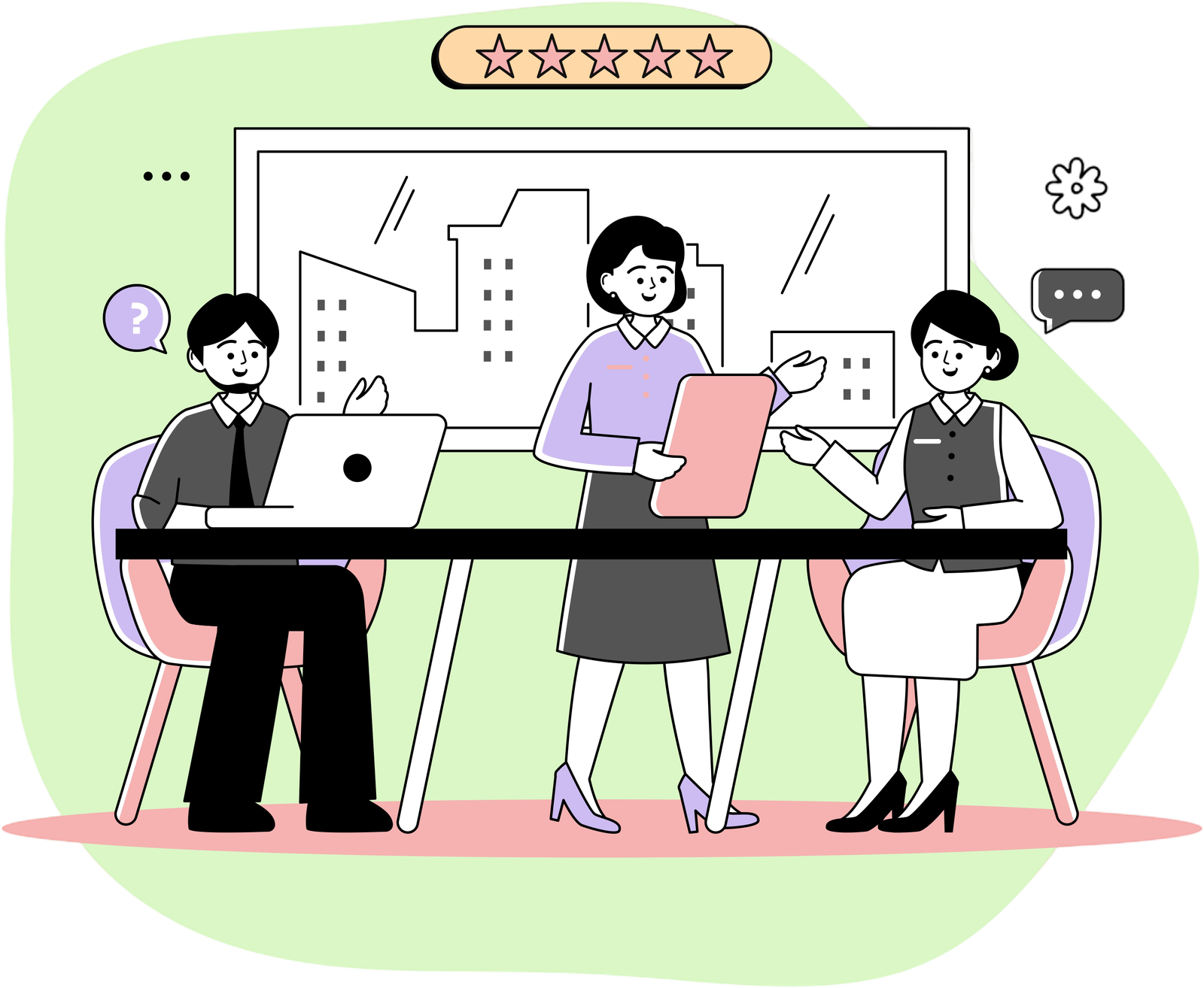 Team collaborating
