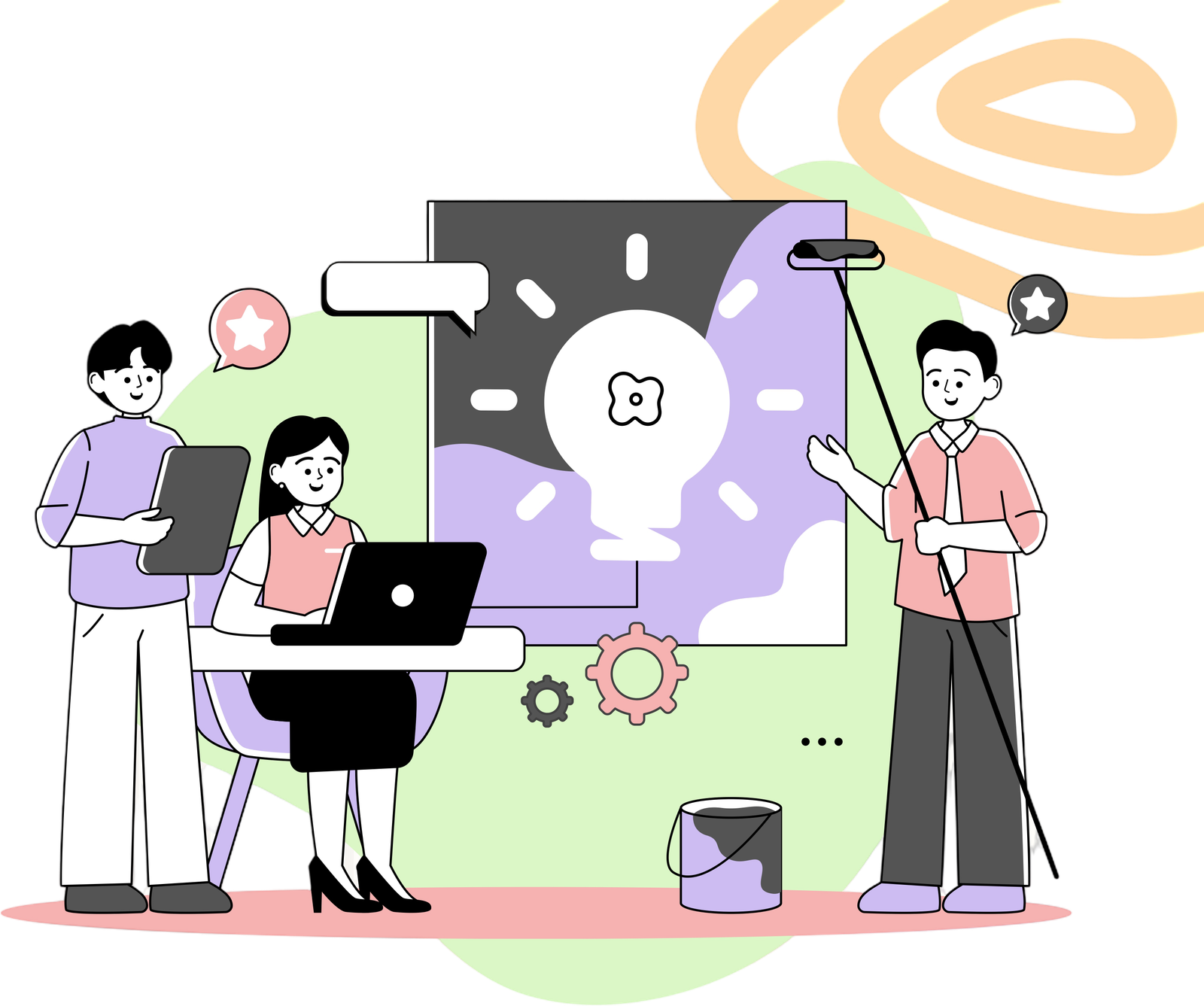 Team at work